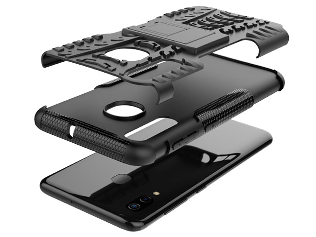 Чехол Yotrix Shockproof case для Samsung Galaxy A50 (синий, пластиковый)