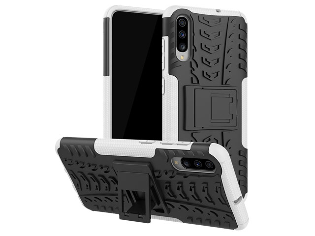 Чехол Yotrix Shockproof case для Samsung Galaxy A70 (белый, пластиковый)