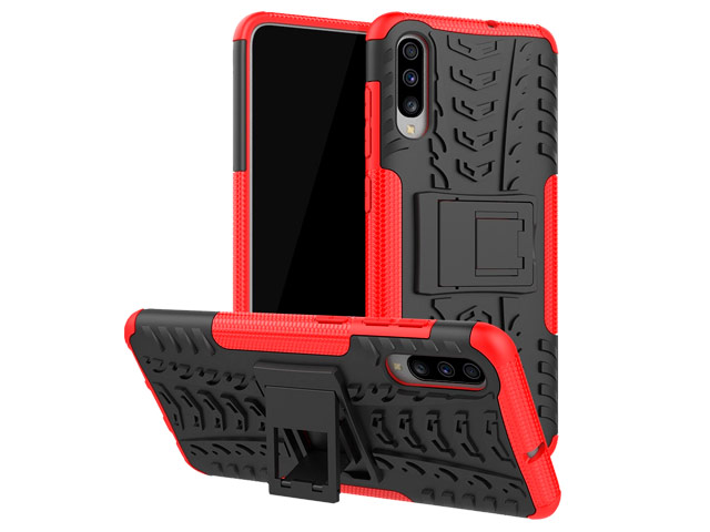Чехол Yotrix Shockproof case для Samsung Galaxy A70 (красный, пластиковый)