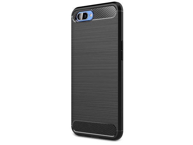 Чехол Yotrix Rugged Armor для Oppo A5 (черный, гелевый)