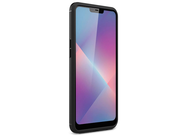 Чехол Yotrix Rugged Armor для Oppo A5 (черный, гелевый)