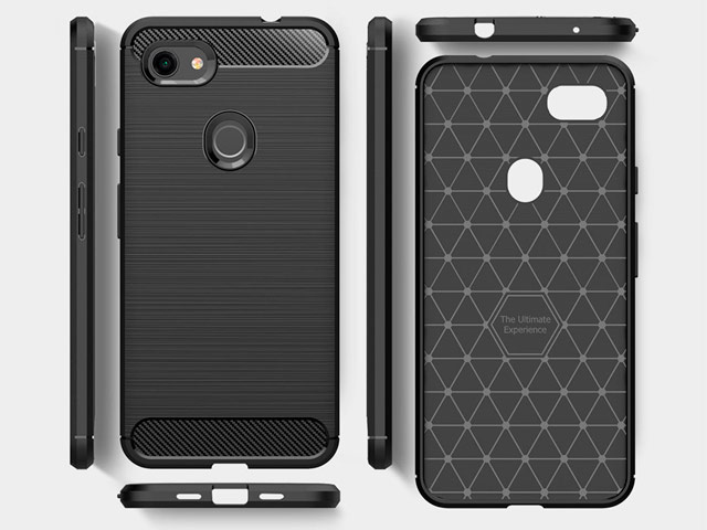 Чехол Yotrix Rugged Armor для Google Pixel 3a XL (черный, гелевый)