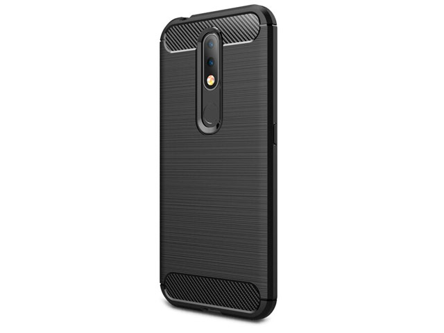 Чехол Yotrix Rugged Armor для Nokia 4.2 (черный, гелевый)