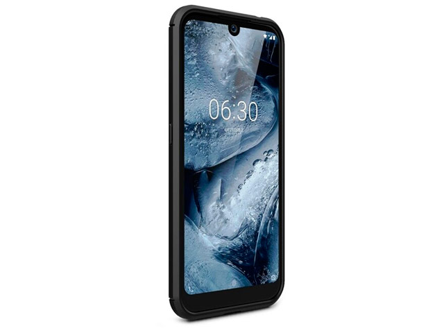 Чехол Yotrix Rugged Armor для Nokia 4.2 (черный, гелевый)