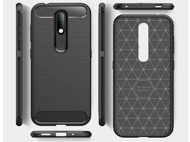 Чехол Yotrix Rugged Armor для Nokia 4.2 (черный, гелевый)