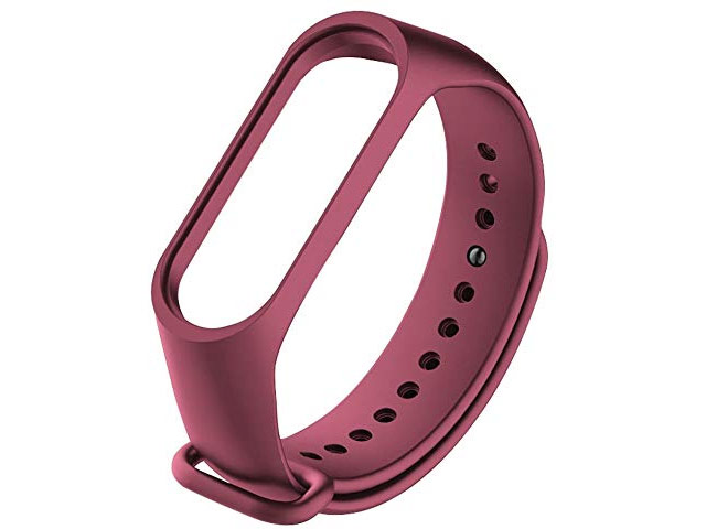 Ремешок для браслета Xiaomi Mi Band 3/4 (фиолетовый, силиконовый)