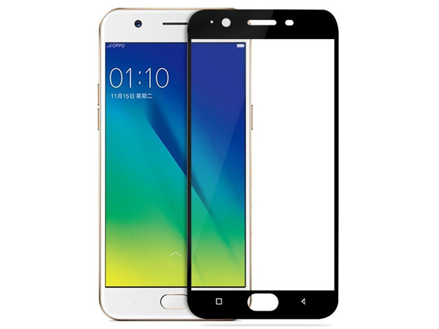 Защитное стекло Yotrix 3D Glass Protector для Oppo A57 (черное)