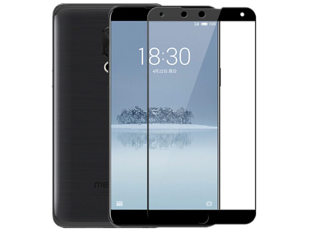 Защитное стекло Yotrix 3D Glass Protector для Meizu 15 (черное)