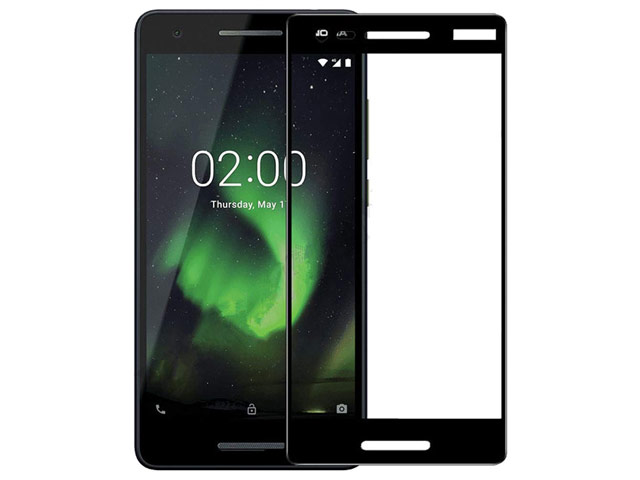 Защитное стекло Yotrix 3D Pro Glass Protector для Nokia 2.1 (черное)