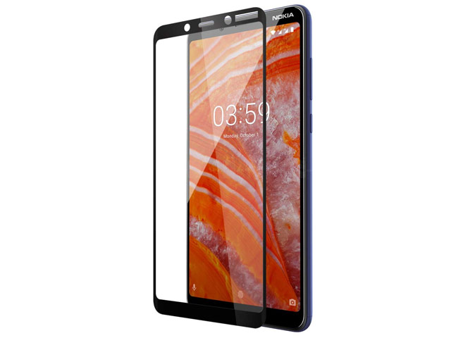 Защитное стекло Yotrix 3D Pro Glass Protector для Nokia 3.1 plus (черное)