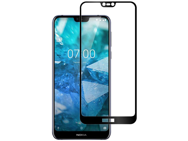 Защитное стекло Yotrix 3D Pro Glass Protector для Nokia 7.1 (черное)