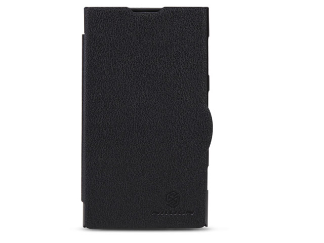 Чехол Nillkin Side leather case для Nokia Lumia 1020 (черный, кожанный)