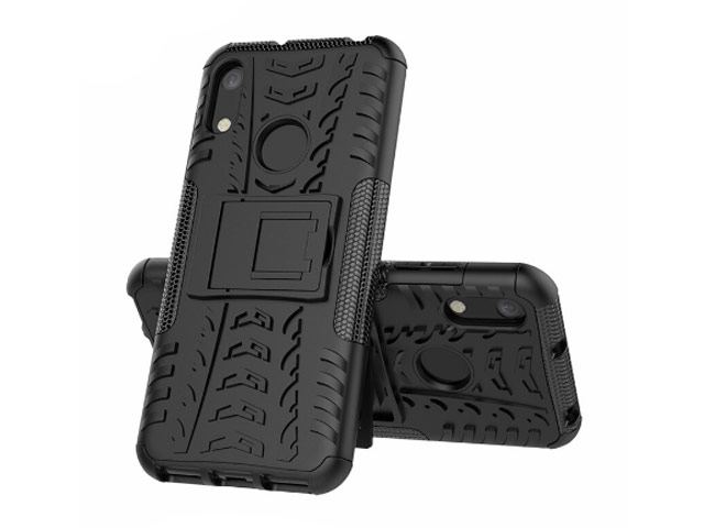 Чехол Yotrix Shockproof case для Huawei Y6 2019 (черный, гелевый)