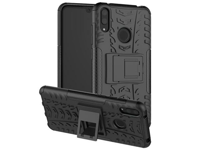 Чехол Yotrix Shockproof case для Huawei Y7 2019 (черный, гелевый)