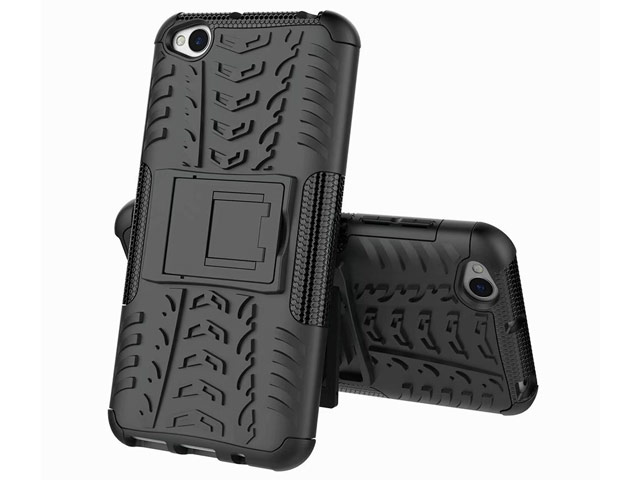 Чехол Yotrix Shockproof case для Xiaomi Redmi Go (черный, пластиковый)