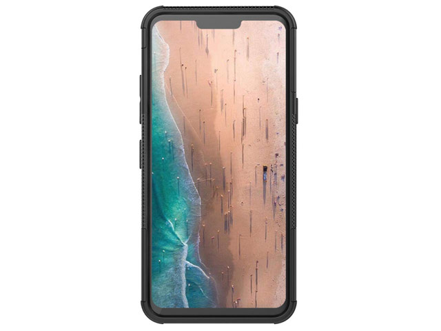 Чехол Yotrix Shockproof case для LG G8 ThinQ (черный, пластиковый)