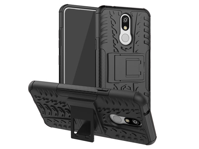 Чехол Yotrix Shockproof case для LG K40 (черный, пластиковый)