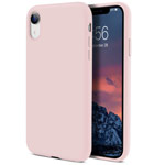 Чехол Yotrix LiquidSilicone для Apple iPhone XR (светло-розовый, гелевый)