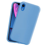 Чехол Yotrix LiquidSilicone для Apple iPhone XR (синий, гелевый)