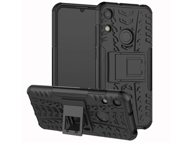 Чехол Yotrix Shockproof case для Huawei Honor 8A (черный, гелевый)