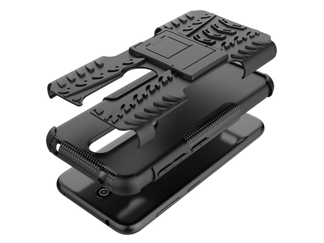 Чехол Yotrix Shockproof case для Nokia 4.2 (черный, гелевый)