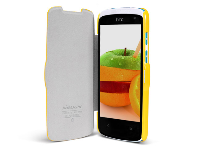 Чехол Nillkin Side leather case для HTC Desire 500 506e (желтый, кожанный)