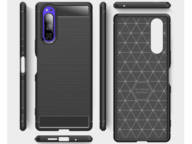 Чехол Yotrix Rugged Armor для Sony Xperia 2 (черный, гелевый)