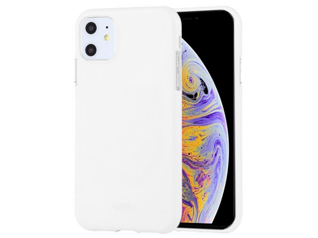 Чехол Mercury Goospery Jelly Case для Apple iPhone 11 (белый, гелевый)