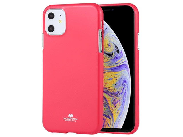 Чехол Mercury Goospery Jelly Case для Apple iPhone 11 (малиновый, гелевый)