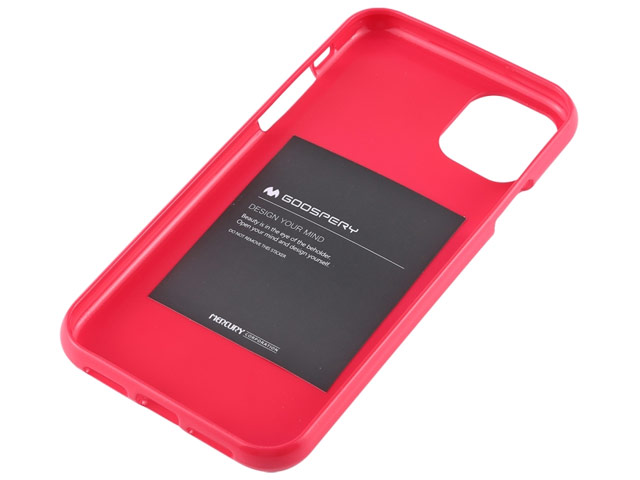 Чехол Mercury Goospery Jelly Case для Apple iPhone 11 (малиновый, гелевый)