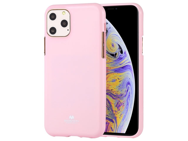 Чехол Mercury Goospery Jelly Case для Apple iPhone 11 pro max (розовый, гелевый)