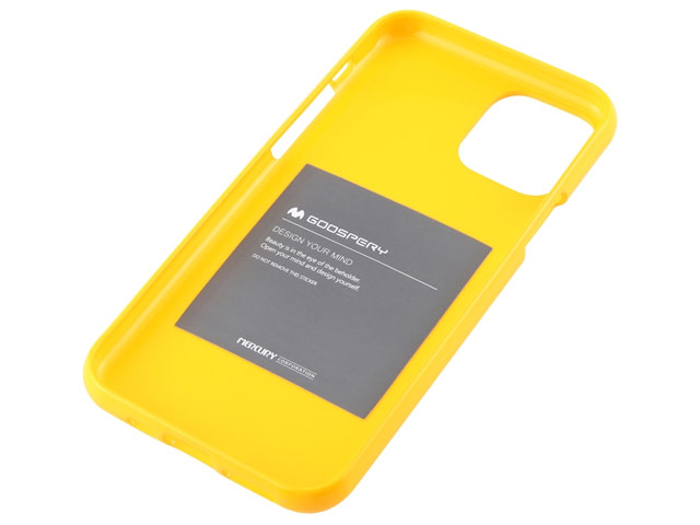 Чехол Mercury Goospery Jelly Case для Apple iPhone 11 pro max (желтый, гелевый)