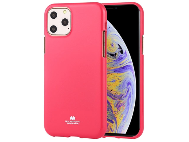 Чехол Mercury Goospery Jelly Case для Apple iPhone 11 pro max (малиновый, гелевый)