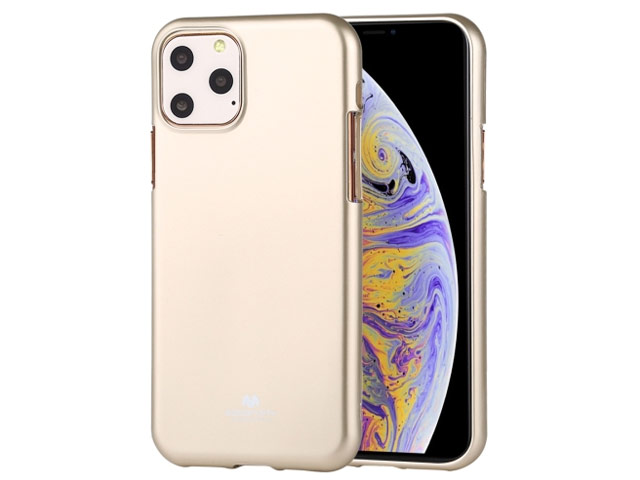 Чехол Mercury Goospery Jelly Case для Apple iPhone 11 pro max (золотистый, гелевый)