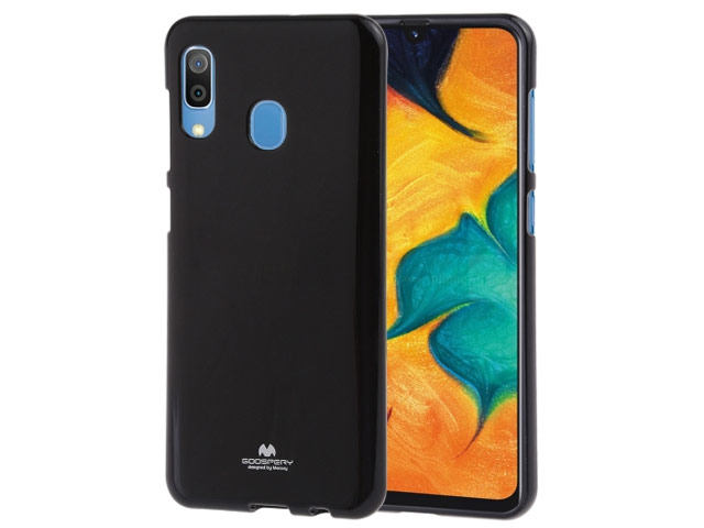 Чехол Mercury Goospery Jelly Case для Samsung Galaxy A30 (черный, гелевый)