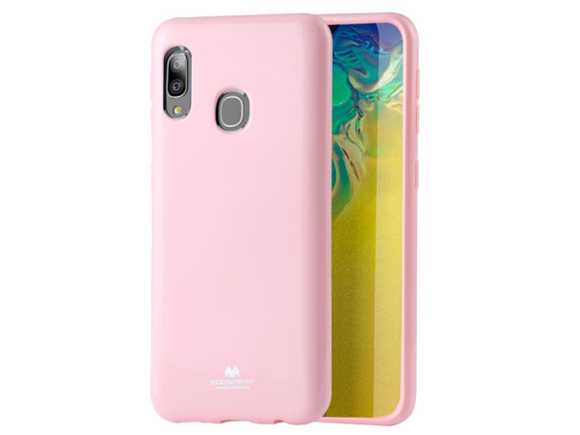 Чехол Mercury Goospery Jelly Case для Samsung Galaxy A30 (розовый, гелевый)