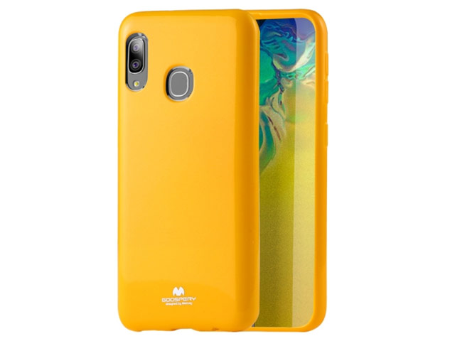 Чехол Mercury Goospery Jelly Case для Samsung Galaxy A30 (желтый, гелевый)