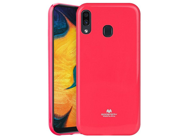 Чехол Mercury Goospery Jelly Case для Samsung Galaxy A30 (малиновый, гелевый)