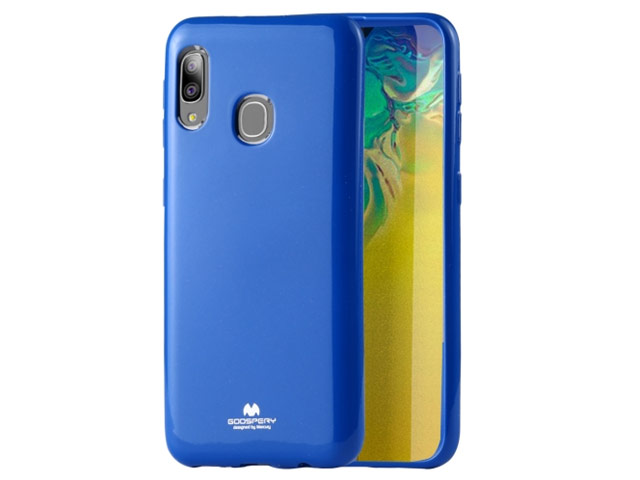 Чехол Mercury Goospery Jelly Case для Samsung Galaxy A30 (синий, гелевый)