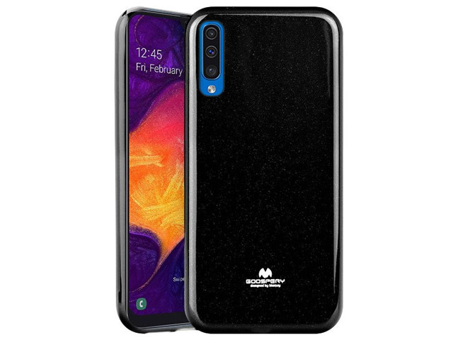 Чехол Mercury Goospery Jelly Case для Samsung Galaxy A50 (черный, гелевый)