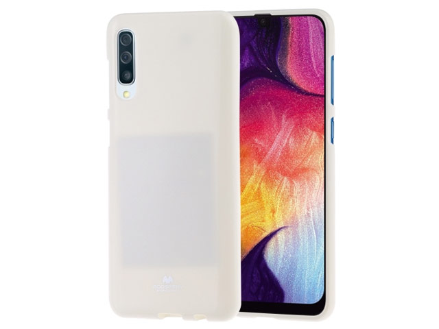 Чехол Mercury Goospery Jelly Case для Samsung Galaxy A50 (белый, гелевый)