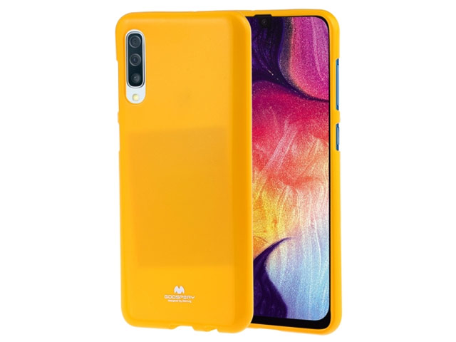 Чехол Mercury Goospery Jelly Case для Samsung Galaxy A50 (желтый, гелевый)