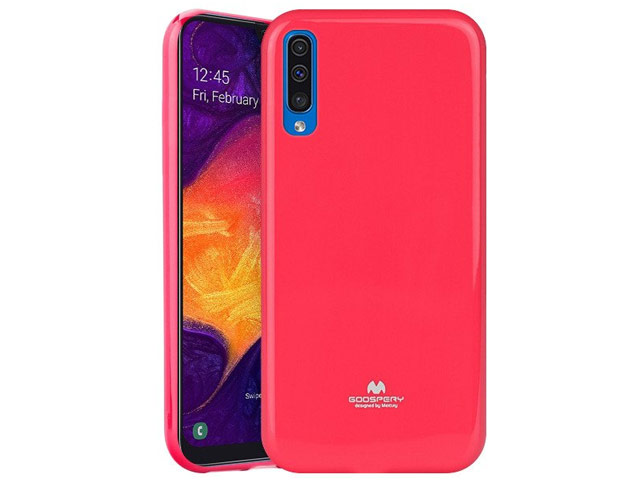 Чехол Mercury Goospery Jelly Case для Samsung Galaxy A50 (малиновый, гелевый)