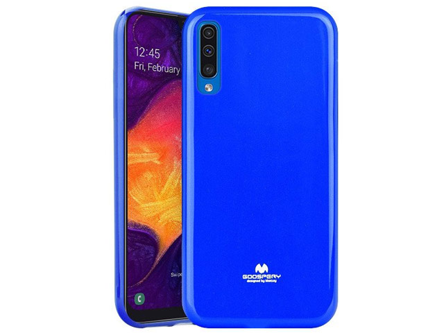 Чехол Mercury Goospery Jelly Case для Samsung Galaxy A50 (синий, гелевый)