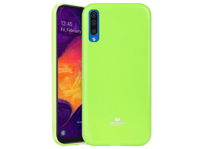 Чехол Mercury Goospery Jelly Case для Samsung Galaxy A50 (зеленый, гелевый)