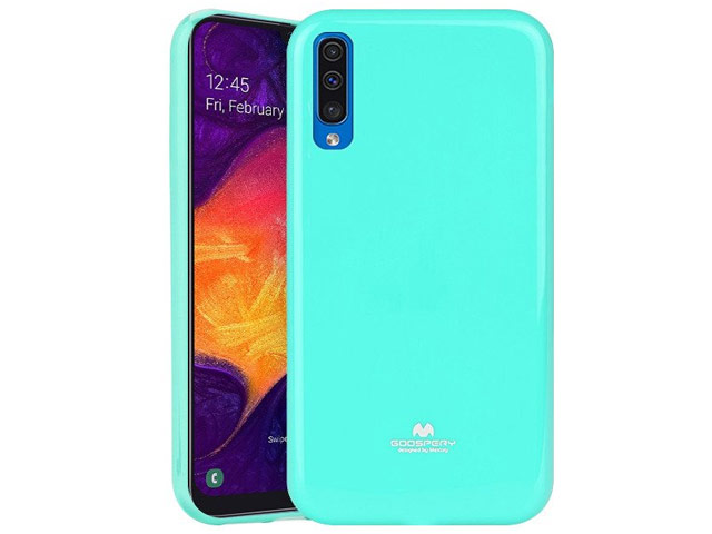 Чехол Mercury Goospery Jelly Case для Samsung Galaxy A50 (бирюзовый, гелевый)