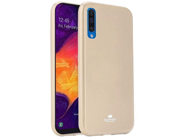 Чехол Mercury Goospery Jelly Case для Samsung Galaxy A50 (золотистый, гелевый)