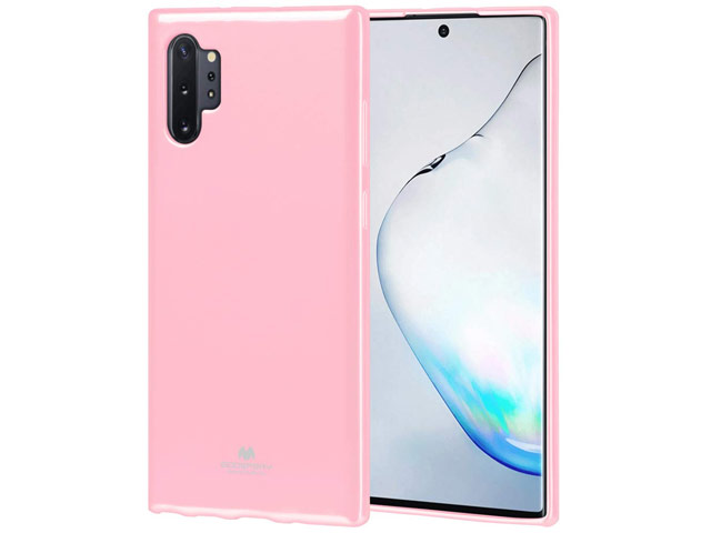 Чехол Mercury Goospery Jelly Case для Samsung Galaxy Note 10 plus (розовый, гелевый)