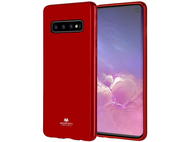 Чехол Mercury Goospery Jelly Case для Samsung Galaxy S10 (красный, гелевый)