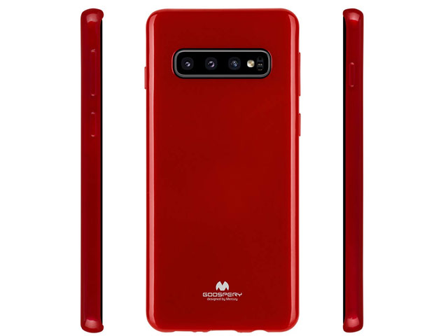 Чехол Mercury Goospery Jelly Case для Samsung Galaxy S10 (красный, гелевый)